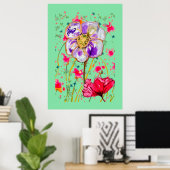 Poster de l'artisanat floral (Bureau à domicile)
