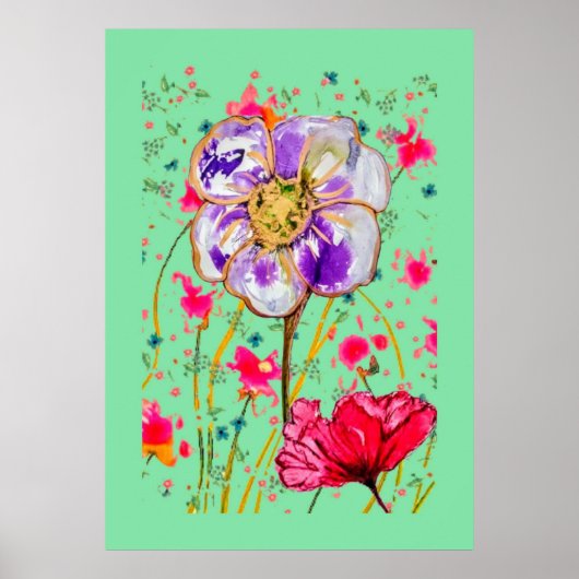 Poster de l'artisanat floral (Devant)