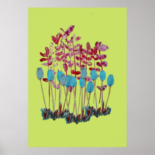 Poster de l'artisanat floral