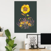 Poster de l'artisanat floral (Bureau à domicile)