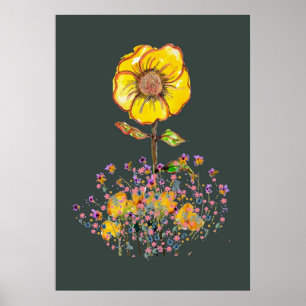 Poster de l'artisanat floral