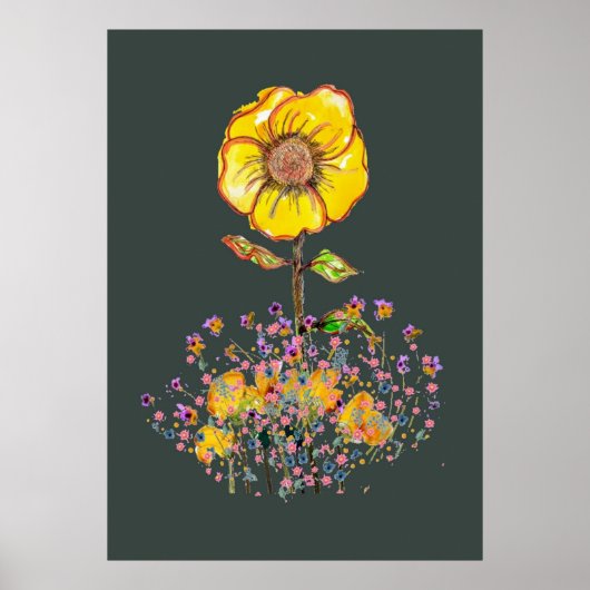 Poster de l'artisanat floral (Devant)