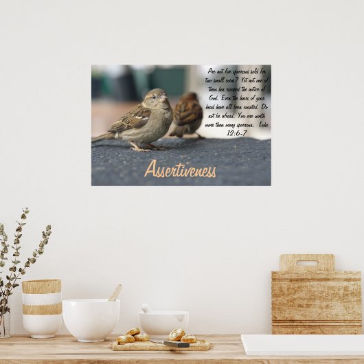 Poster de l'assertivité - Citation de l'éperon (Cuisine)