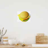 Poster de l'assiette de Taste Hamburger (Cuisine)