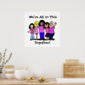 Poster de l'association Women United Against Breas (Cuisine)