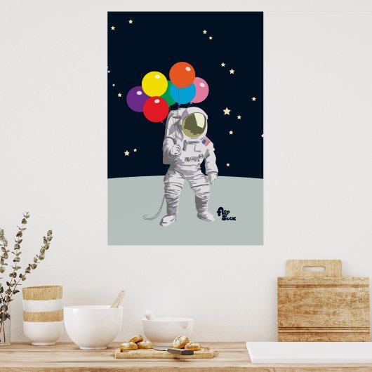 Poster de l'astronaute (Cuisine)