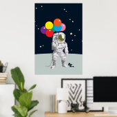 Poster de l'astronaute (Bureau à domicile)
