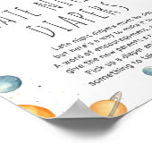 Poster de l'astronaute Cute Boy sur le Baby shower (Coin)