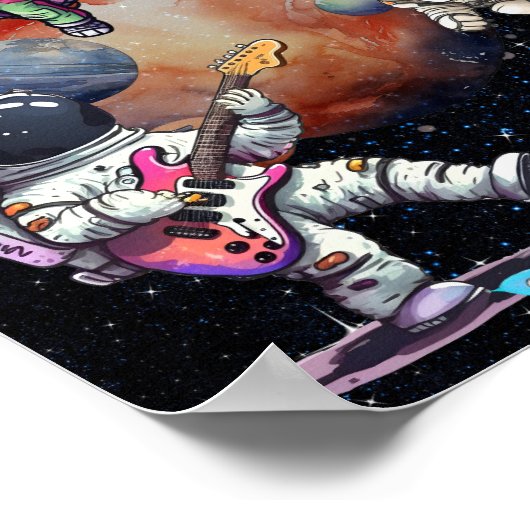 Poster de l'astronaute passionnée et de l'espace d (Coin)