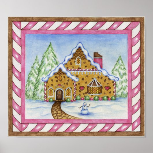 Poster de l'auberge Gingerbread House Lodge (Devant)