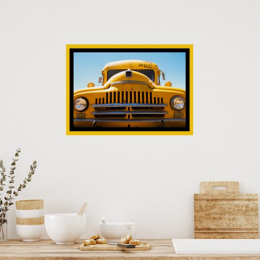 Poster de l'autobus scolaire (Cuisine)