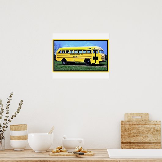 Poster de l'autobus scolaire (Cuisine)