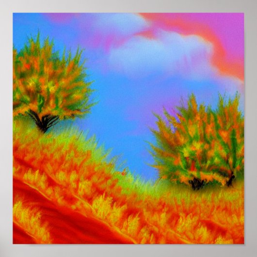 Poster de l'automne dans les nuages (Devant)