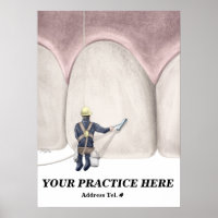 Poster de lave-dent (PERSONNALISÉ)