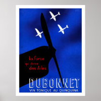 Poster de l'aviation Art déco des années 1930