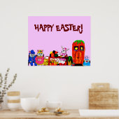 POSTER DE L'EASTER BUNNY COLLAGE (Cuisine)