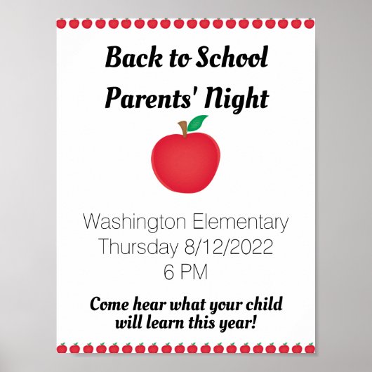 Poster de l'école Apple (Devant)