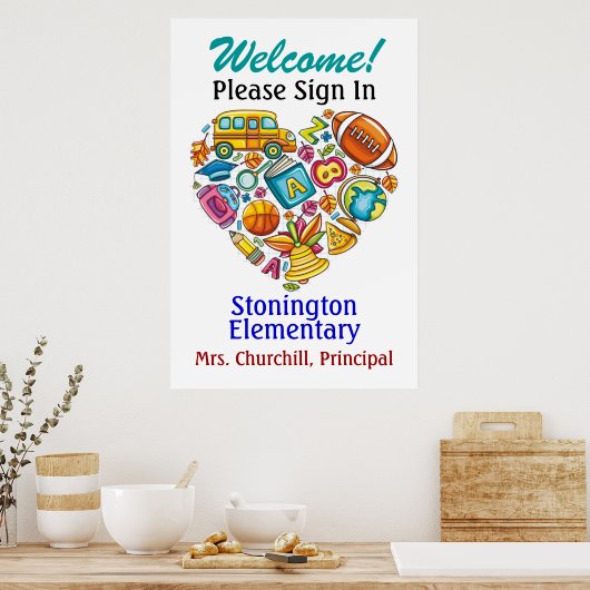 Poster de l'école / enseignant (Cuisine)