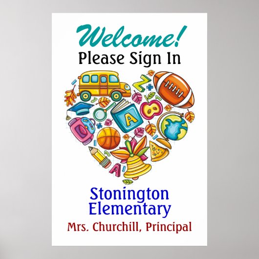 Poster de l'école / enseignant (Devant)