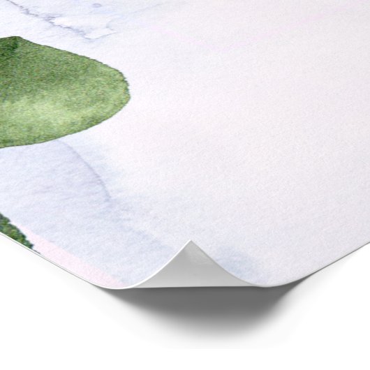 Poster de l'écriture eucalyptus de verset de la Bi (Coin)