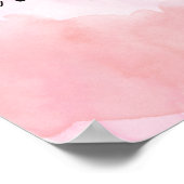 Poster de l'écriture florale du verset de la Bible (Coin)