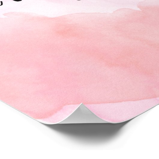 Poster de l'écriture florale du verset de la Bible (Coin)