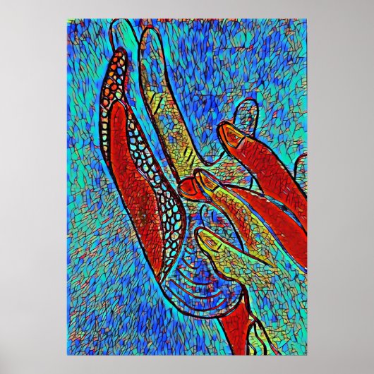 Poster de l'Effet de Verre Tiré ASL Jesus (Devant)