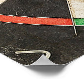 Poster de l'effet Droste Cible de flechettes spira (Coin)