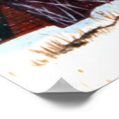 Poster de l'église d'hiver de la Nouvelle Angleter (Coin)