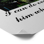 Poster de l'église photo avec Philippiens 4:13 (Coin)