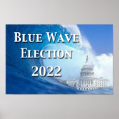 Poster de l'élection Blue Wave 2022 (Devant)