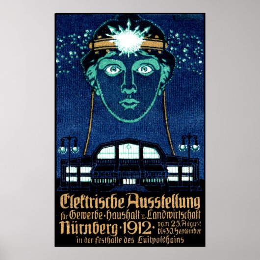 Poster de l'Electricity Expo 1912 (Devant)