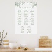 Poster de l'élégant tableau de sièges botaniques S (Cuisine)