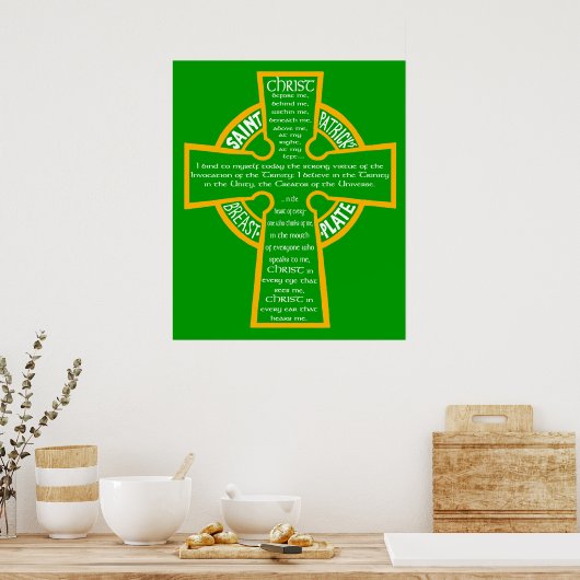 Poster de l'emblème de St. Patrick (Cuisine)