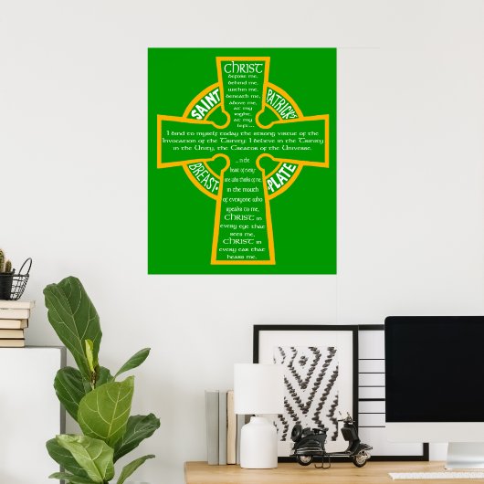 Poster de l'emblème de St. Patrick (Bureau à domicile)