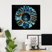 Poster de l'énergie terrestre (Bureau à domicile)