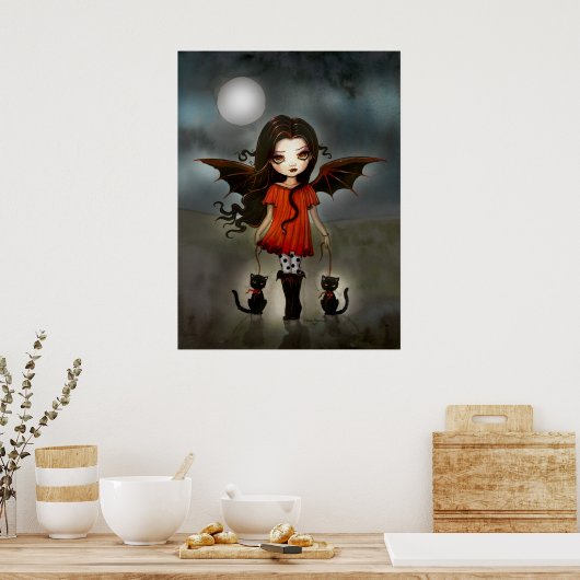Poster de l'Enfant d'Halloween Cute Vampire (Cuisine)