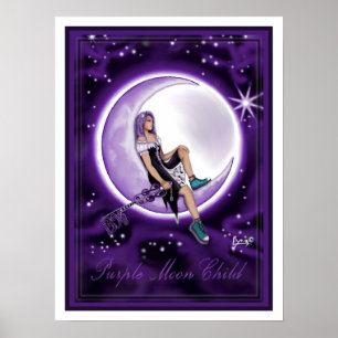 Poster de l'enfant Purple Moon
