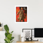 Poster de Lénine rétro de la révolution russe (Bureau à domicile)