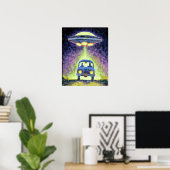 Poster de l'enlèvement d'Aliens UFO (Bureau à domicile)
