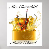 Poster de l'enseignant de musique (Devant)