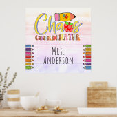 Poster de l'enseignant du coordinateur du Chaos (Cuisine)