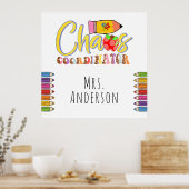 Poster de l'enseignant du coordinateur du Chaos (Cuisine)