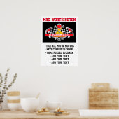 Poster de l'enseignant Règles de la classe Auto Ra (Cuisine)