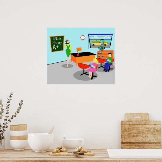 Poster de l'enseignant Retro (Cuisine)