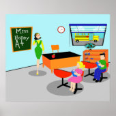 Poster de l'enseignant Retro (Devant)