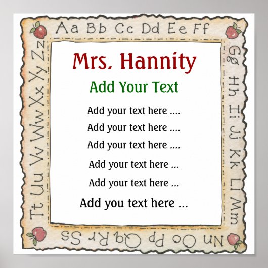 Poster de l'enseignant - SRF (Devant)