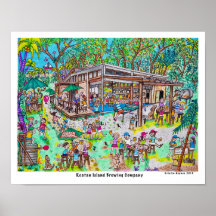 Poster de l'entreprise de brasserie de l'île Roata