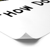 Poster de l'entrevue d'emploi amusant (Coin)