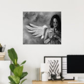 Poster de l'épée de la fille de l'ange du défenseu (Bureau à domicile)